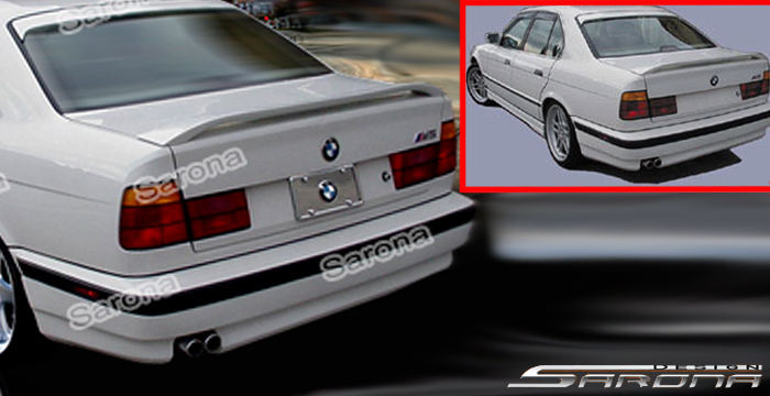 Custom BMW 5 Series  Sedan Rear Lip/Diffuser (1989 - 1995) - $390.00 (Part #BM-019-RA)